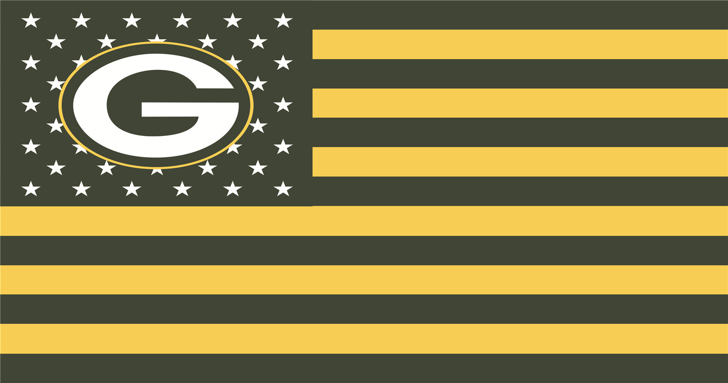 Green Bay Packers Flags fabric transfer